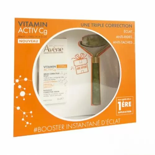AVENE PACK VITAMINE ACTIV Cg+ ROULEAU EN JADE (OFFERT).