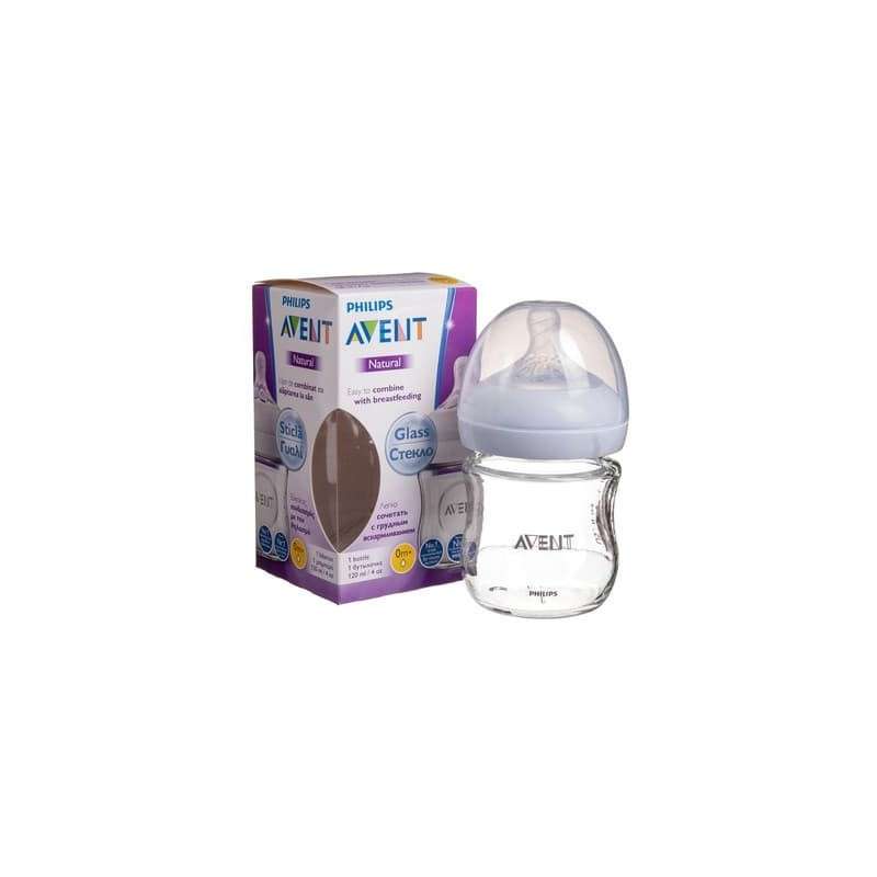 Philips AVENT BIBERON NATUREL EN VERRE 0m+ 120 Ml.