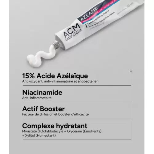 ACM AZEANE CREME ACIDE AZELAIQUE 15% 30 ML