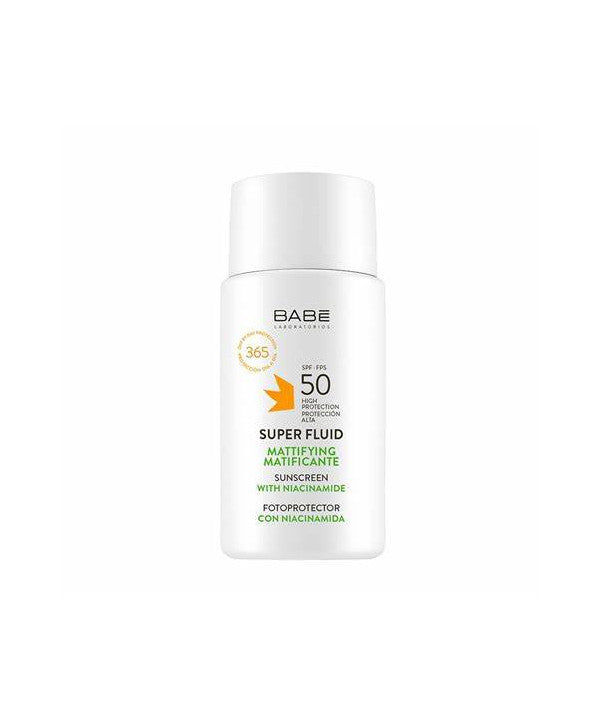 BABE Facial Sunscreen Matifiant Super Fluide Spf 50 + 50 ml