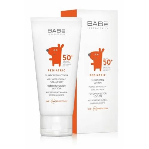 BABE PEDIATRIC CREME SOLAIRE LOTION SPF50+, 100 ML.