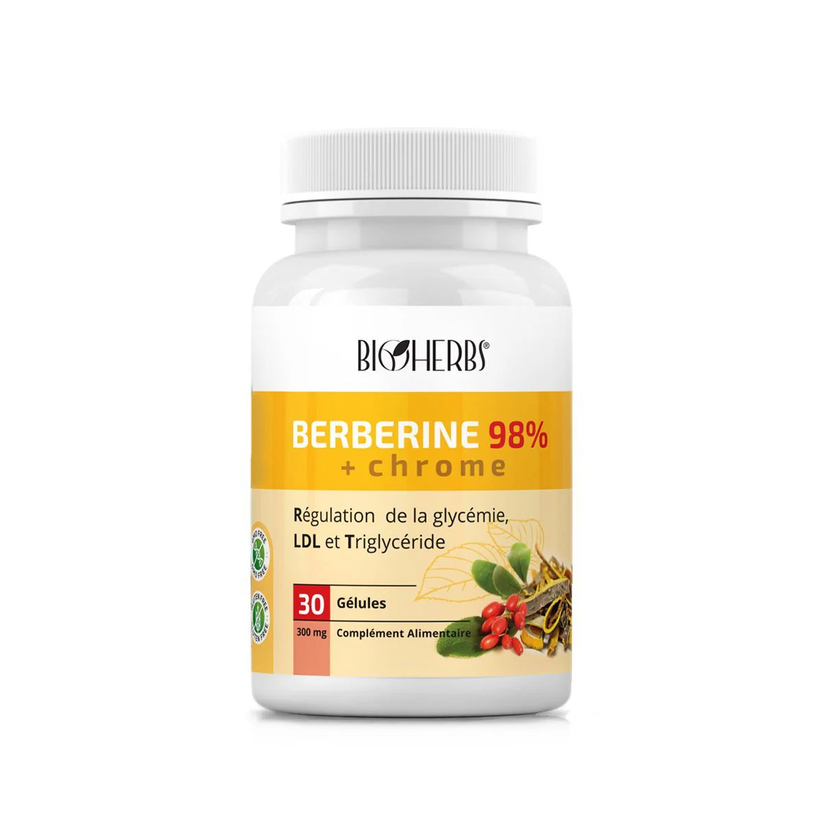 BIOHERBS Berberine 98% + Chrome