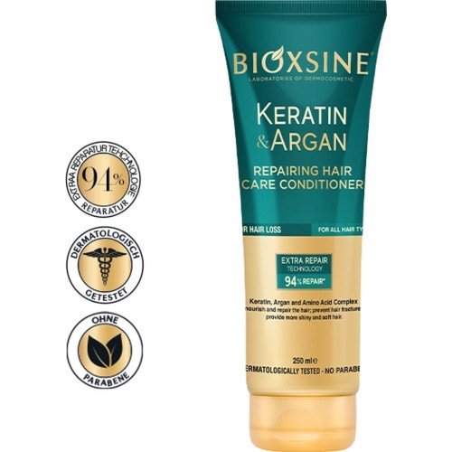 BIOXSINE APRES SHAMPOOING A LA KERATINE ET A L'ARGAN 250ML.
