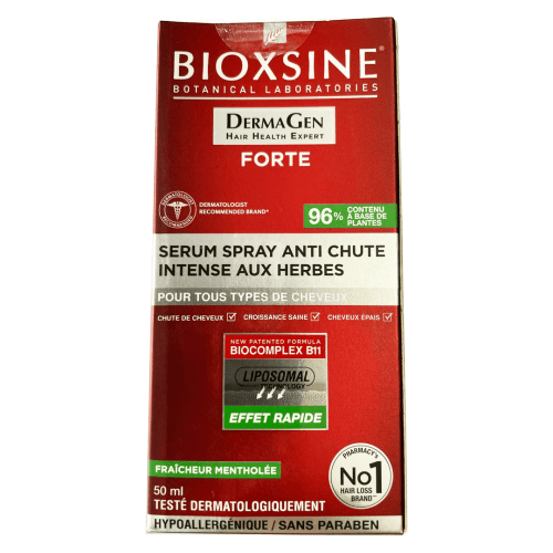 BIOXSINE FORTE SERUM SPRAY ANTI CHUTE INTENSE AUX HERBES 50ML.