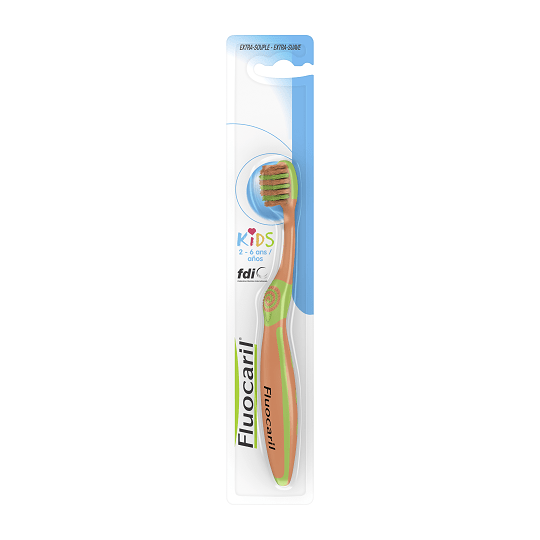FLUOCARIL Brosse à dents manuelle Junior 7-12 ans extra-souple.