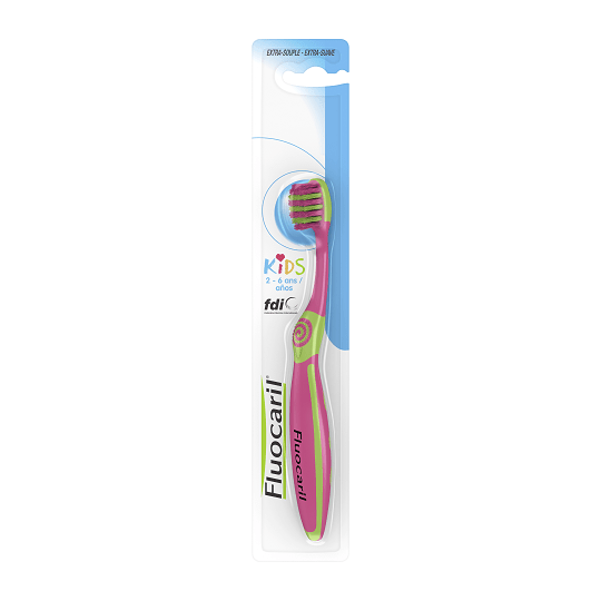 FLUOCARIL Brosse à dents manuelle Junior 7-12 ans extra-souple.