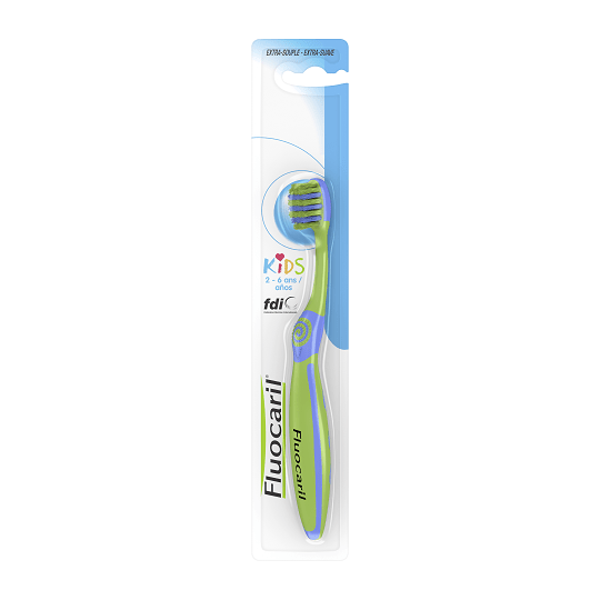 FLUOCARIL Brosse à dents manuelle Junior 7-12 ans extra-souple.