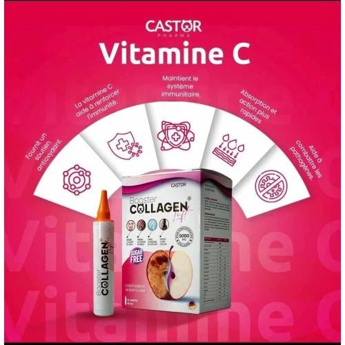 CASTOR BOOSTER COLLAGEN 12 SHOTS DE 15ML.