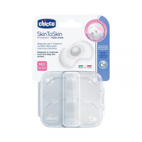 CHICCO 2 BOUTS DE SEINS EN SILICONE M/L.
