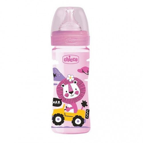 CHICCO BIBERON EN PLASTIQUE 250 ML.