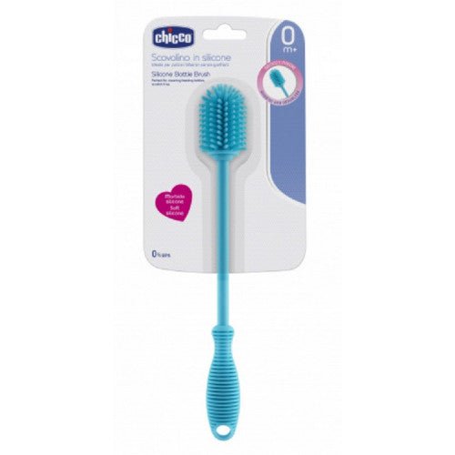 CHICCO GOUPILLON EN SILICONE BLEU.