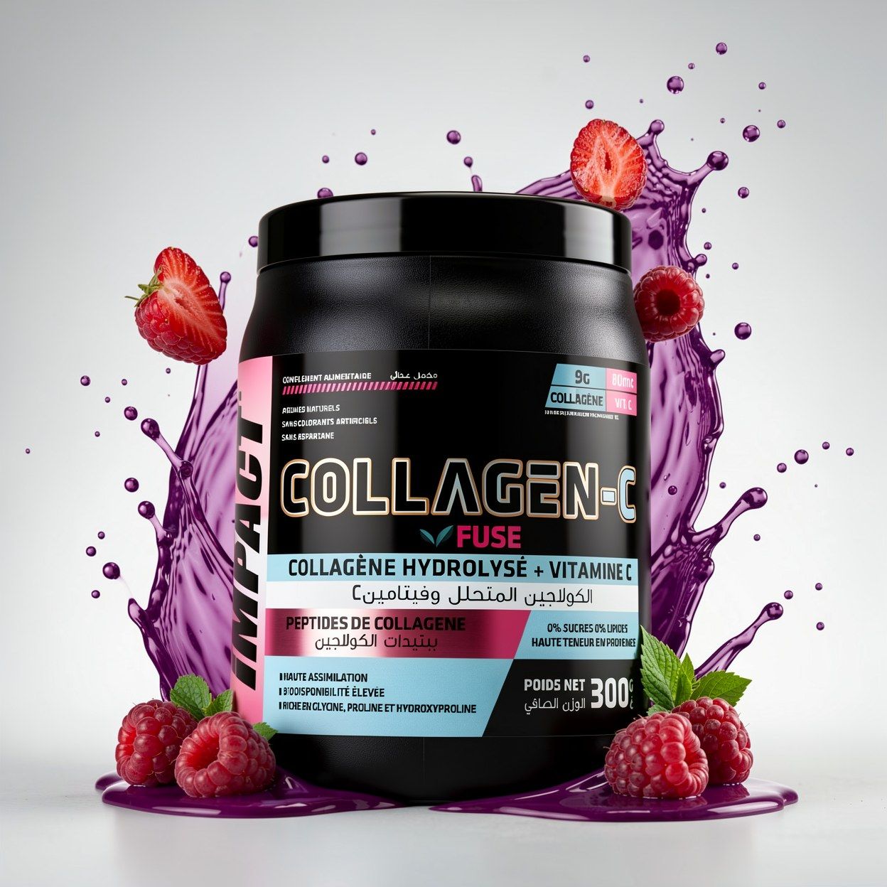 IMPACT Collagène C Fuse - Peptides Actifs 300g - La Grande Para