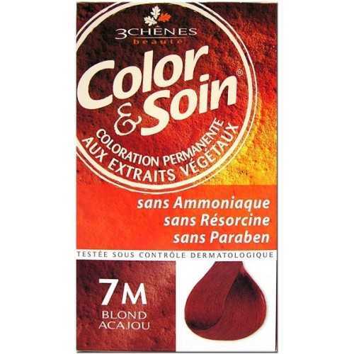 COLOR & SOIN COLORATION BLOND ACAJOU 7M.