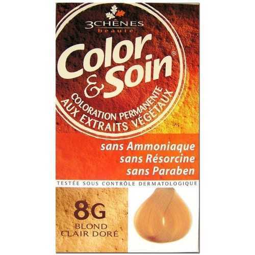 COLOR & SOIN COLORATION BLOND CLAIR DORE Clair 8G.
