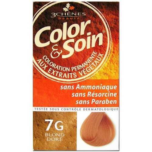 COLOR & SOIN COLORATION BLOND DORE 7G.