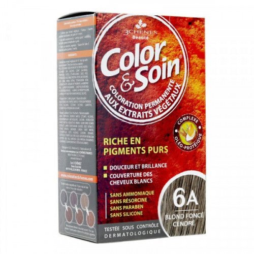 COLOR & SOIN COLORATION BLOND FONCE CENDRE 6A.