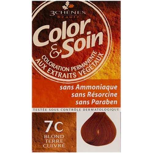 COLOR & SOIN COLORATION BLOND TERRE CUIVRE 7C.
