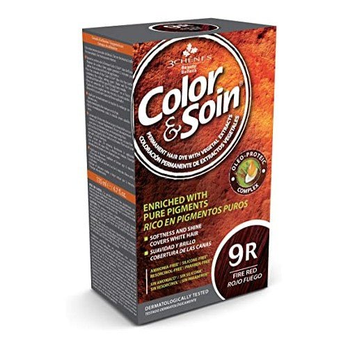 COLOR & SOIN COLORATION ROUGE FEU 9R.