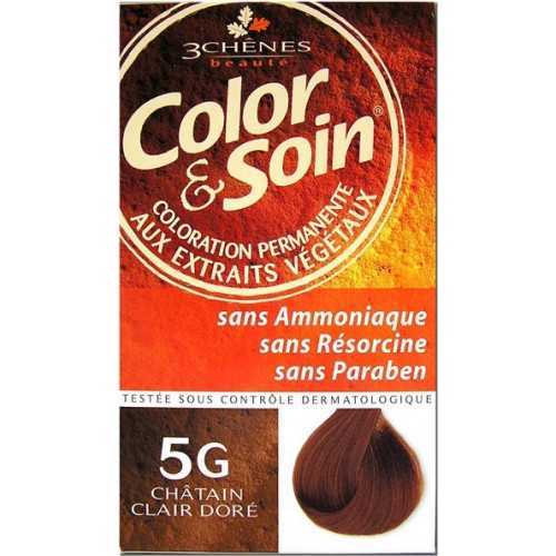 COLOR & SOIN COLORATION CHATAIN CLAIR DORE 5G.