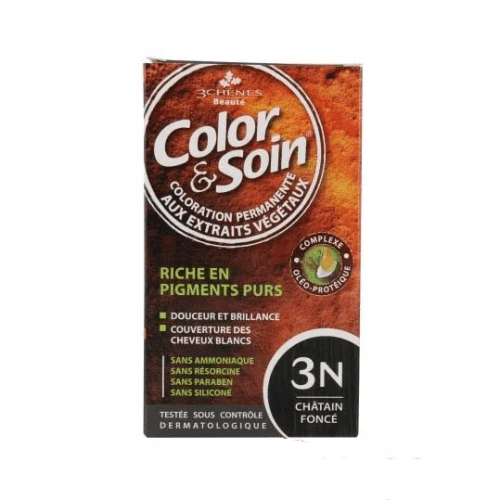COLOR & SOIN COLORATION CHATAIN FONCE 3N.