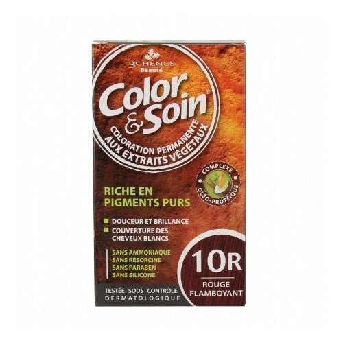 COLOR & SOIN COLORATION ROUGE FLAMBOYANT 10R.