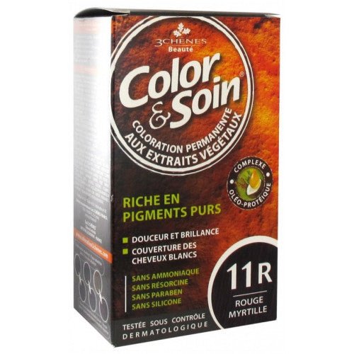 COLOR & SOIN COLORATION ROUGE MYRTILLE 11R.