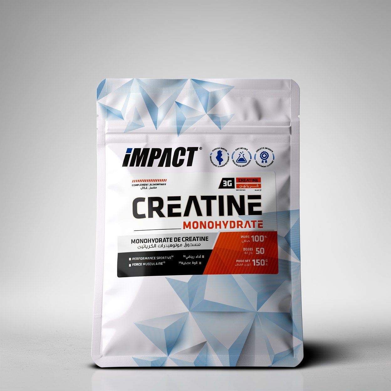 IMPACT Créatine Monohydrate 150g - Format Découverte - La Grande Para