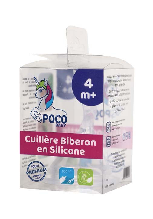 POCO BABY CUILLERE BIBERON SILICONE 4M+.