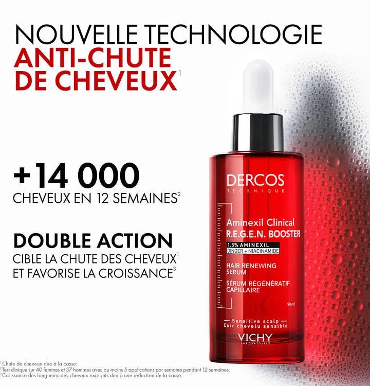 Vichy Dercos Aminexil Clinical REGEN Booster – Sérum Capillaire Régénératif 90ml - La Grande Para