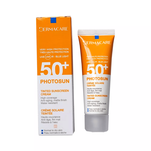 DERMACARE PHOTOSUN CREME PROTECTRICE TEINTEE 01 SPF 50 PEAU SENSIBLE