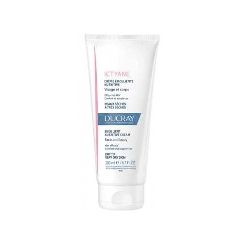 DUCRAY ICTYANE CREME EMOLLIENTE NUTRITIVE VISAGE ET CORPS 200ML.