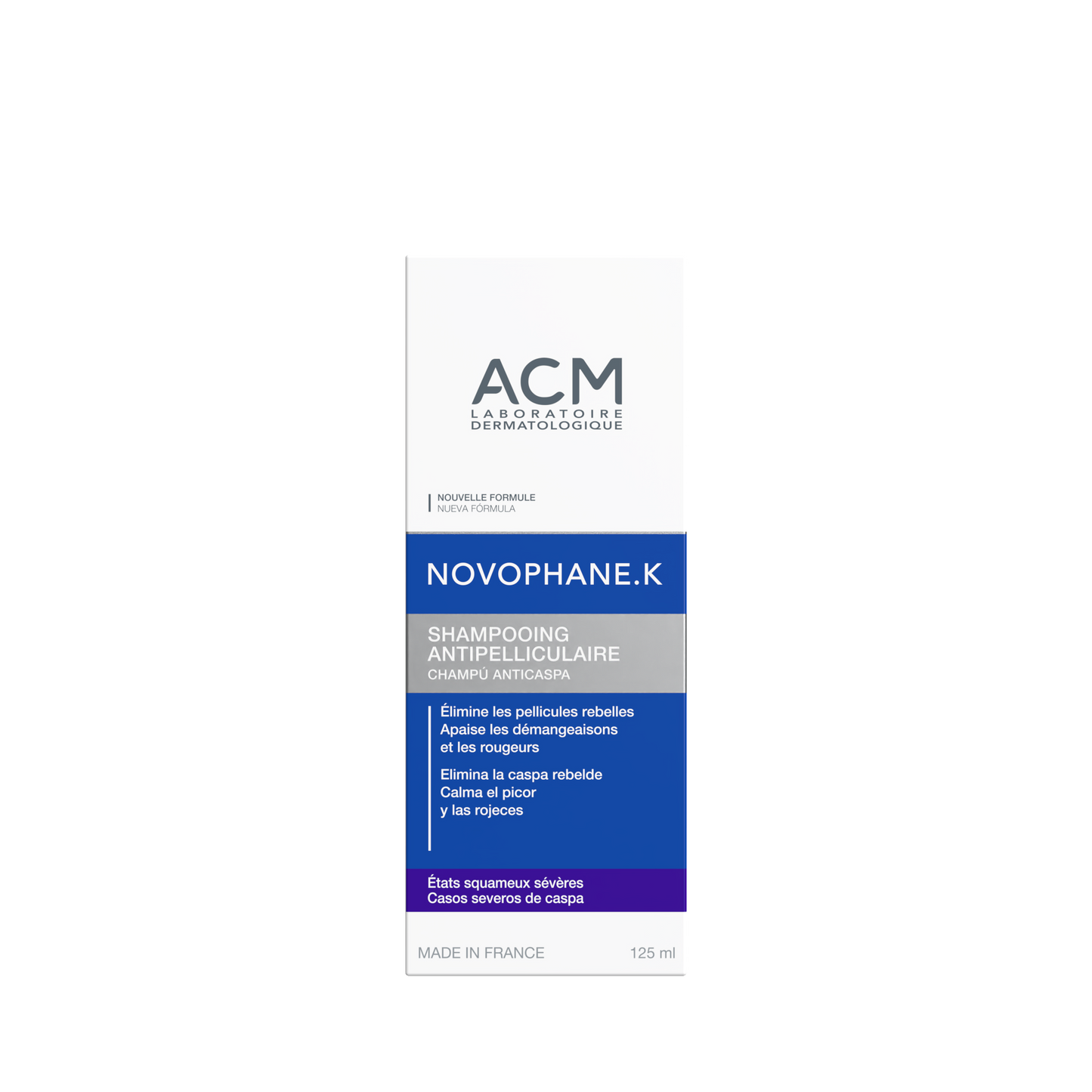 ACM NOVOPHANE K SHAMPOOING ETATS SQUAMEUX SEVERES 125ML.
