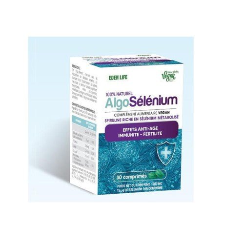 EDEN LIFE ALGO SELENIUM 30 COMPRIMES.