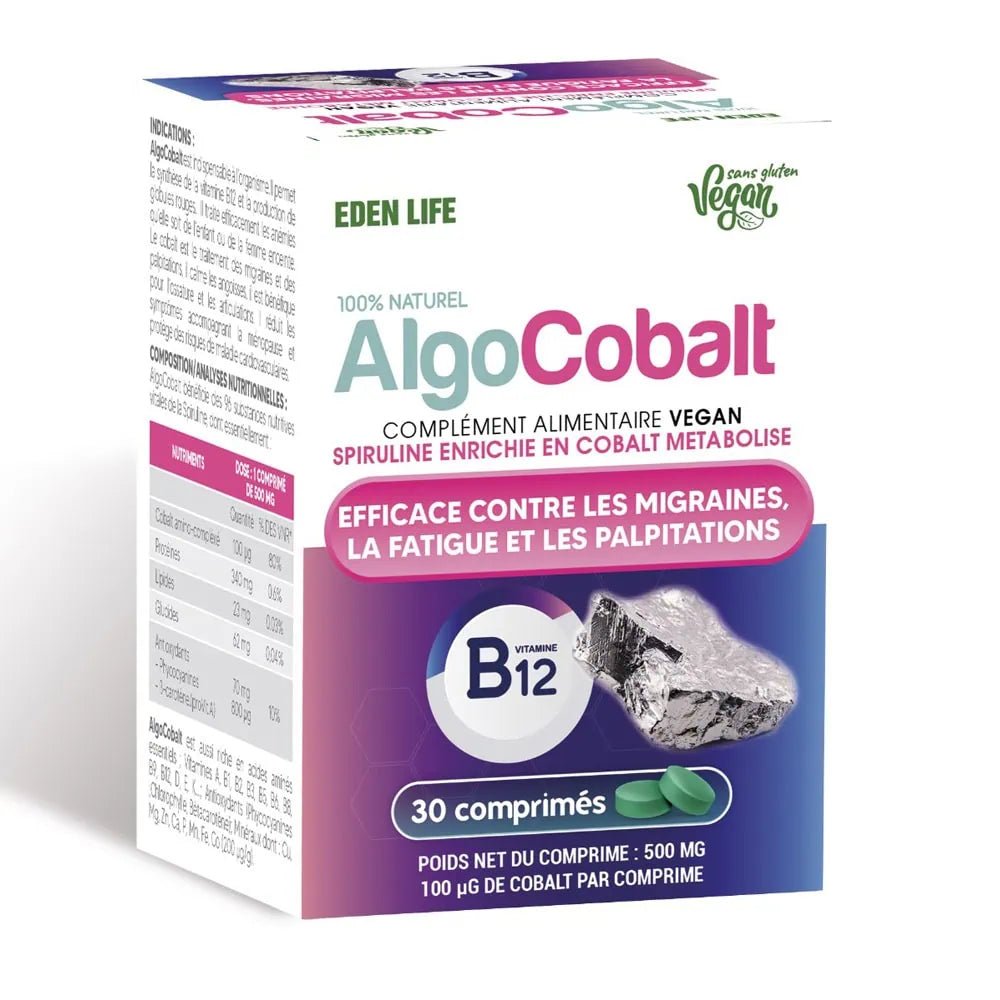 EDEN LIFE AlgoCobalt 30 Comprimes.