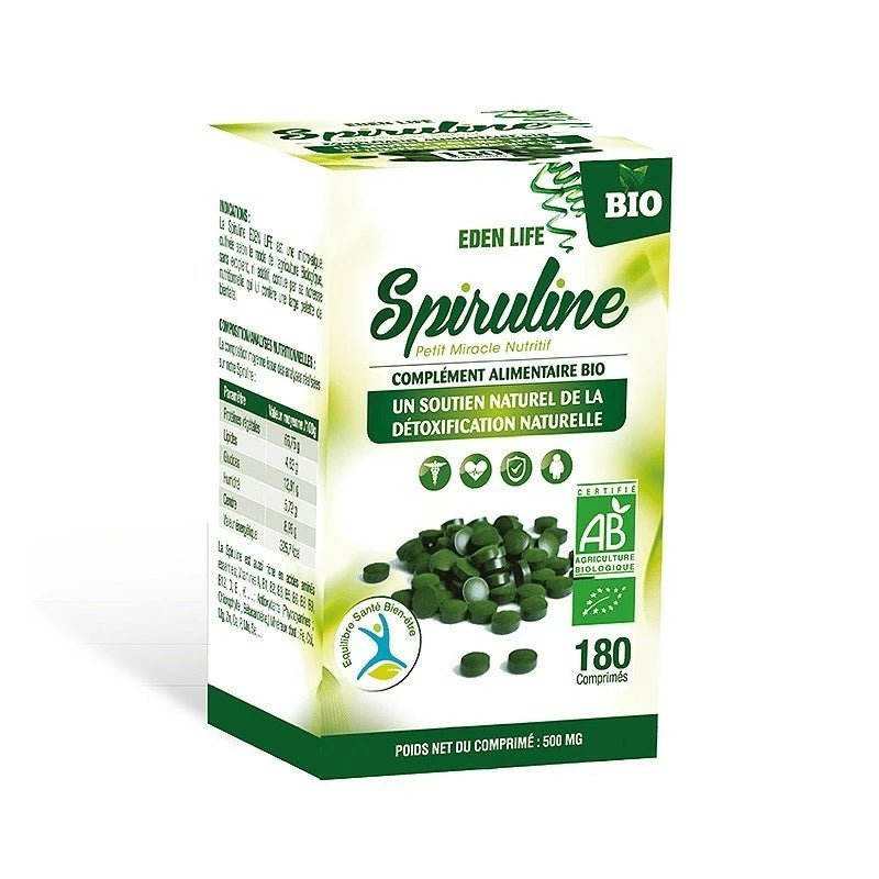 EDEN LIFE SPIRULINE 180 Gélules.