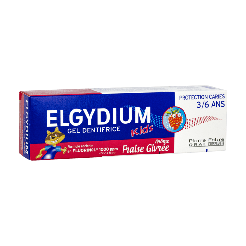 ELGYDIUM DENTIFRICE KIDS FRAISE GIVREE 50ML.