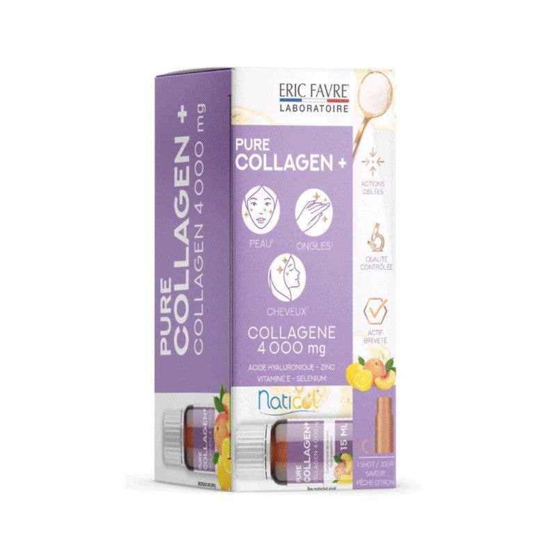 Eric Favre Pure Collagen+ Programme 10 Jours - Collagène Marin Anti - Âge | 10 Doses x 15ml - La Grande Para
