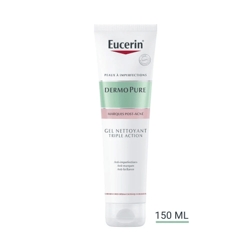 EUCERIN DERMOPURE GEL NETTOYANT TRIPLE ACTION 150ML.