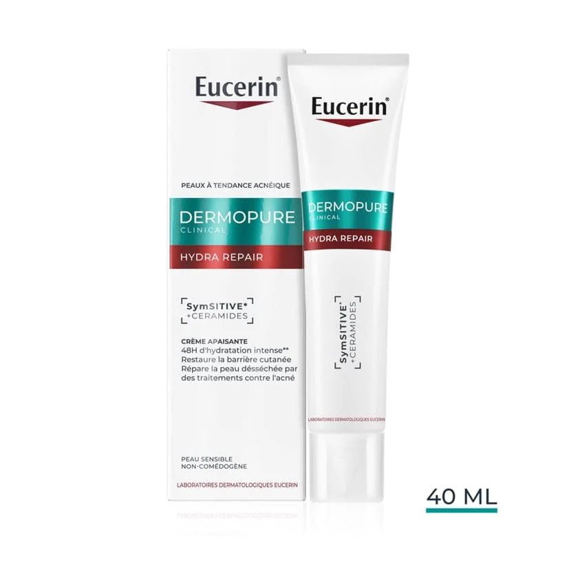 Eucerin DermoPure Hydra Crème Compensatrice - Apaisante Peau Sensibilisée 50ml - La Grande Para
