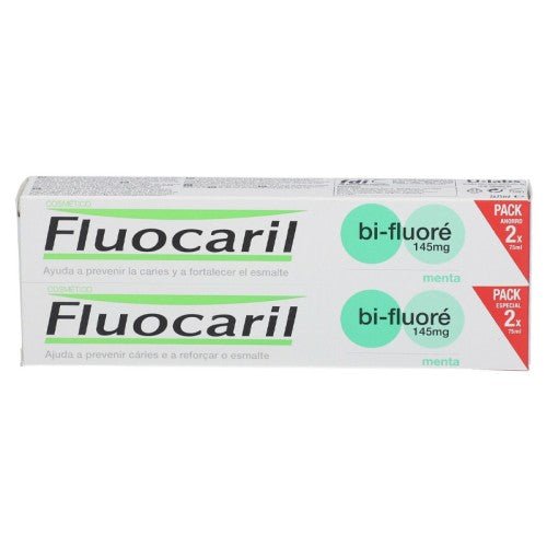 FLUOCARIL DENTIFRICE BI-FLUORÉ 145MG MENTHE 2*75ML.