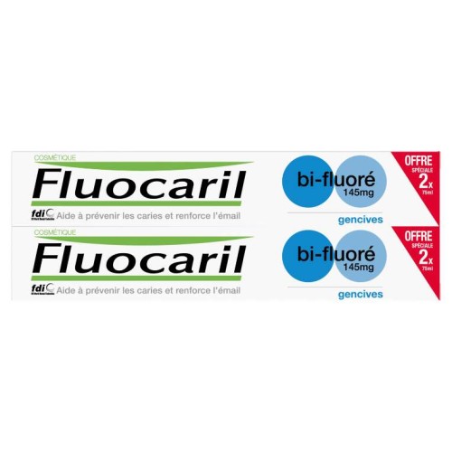 FLUOCARIL DENTIFRICE BI-FLUORE GENCIVES 145MG 2*75ML