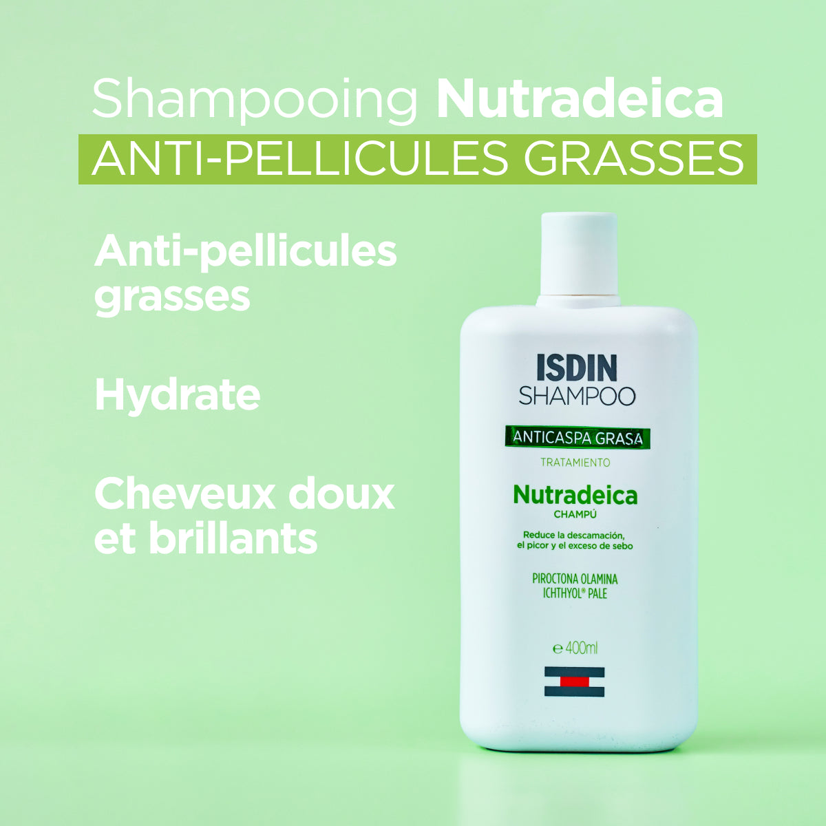 ISDIN NUTRADEICA SHAMPOOING ANTI-PELLICULAIRE PELLICULES GRASSES 200ML