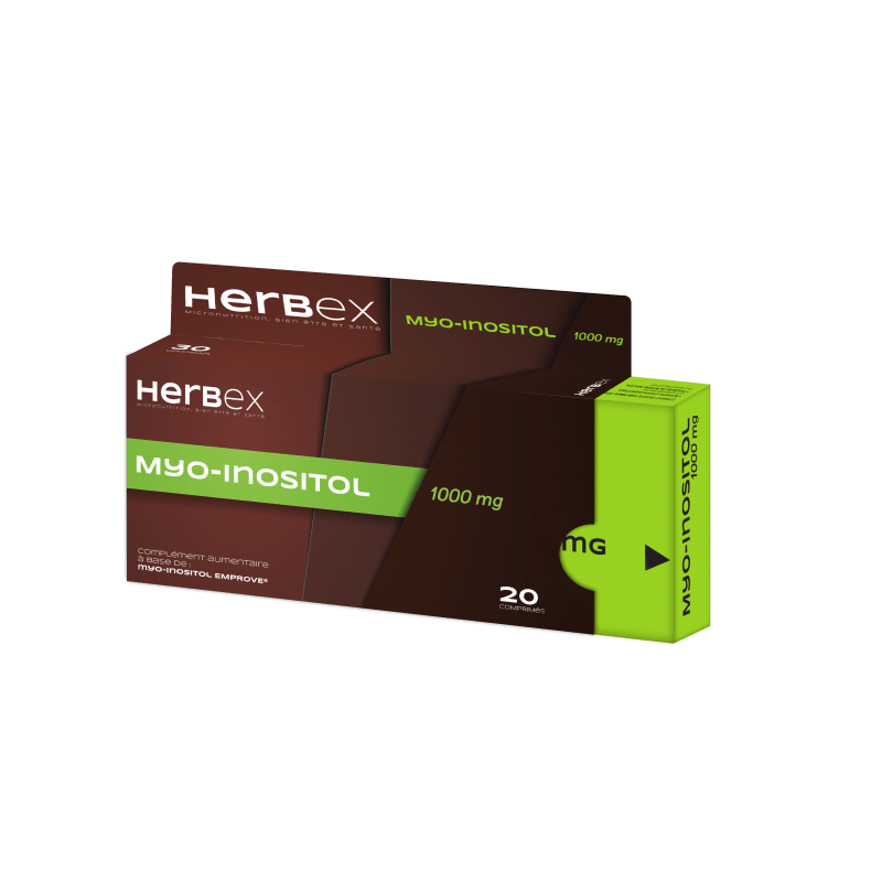 HERBEX MYO INOSITOL 1000MG BT 20 CP.