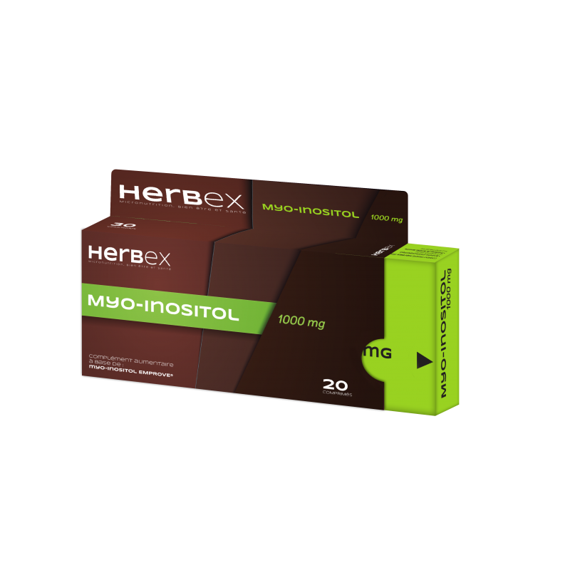 HERBEX MYO INOSITOL 1000MG BT 20 CP