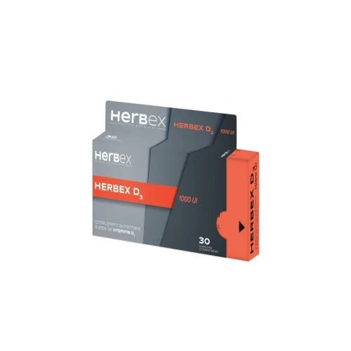 HERBEX VITAMINE D3 1000 UI 30 COMPRIMES.