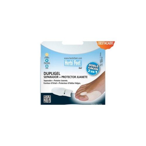 HERBI FEET DUPLIGEL ECARTEUR D'ORTEIL+PROTECTEUR D'ALLUX VALGUS.