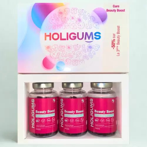 HOLISTIX 2 HOLIGUMS BEAUTY BOOST 60 GUMMIES+LA 3 EME (-50%).