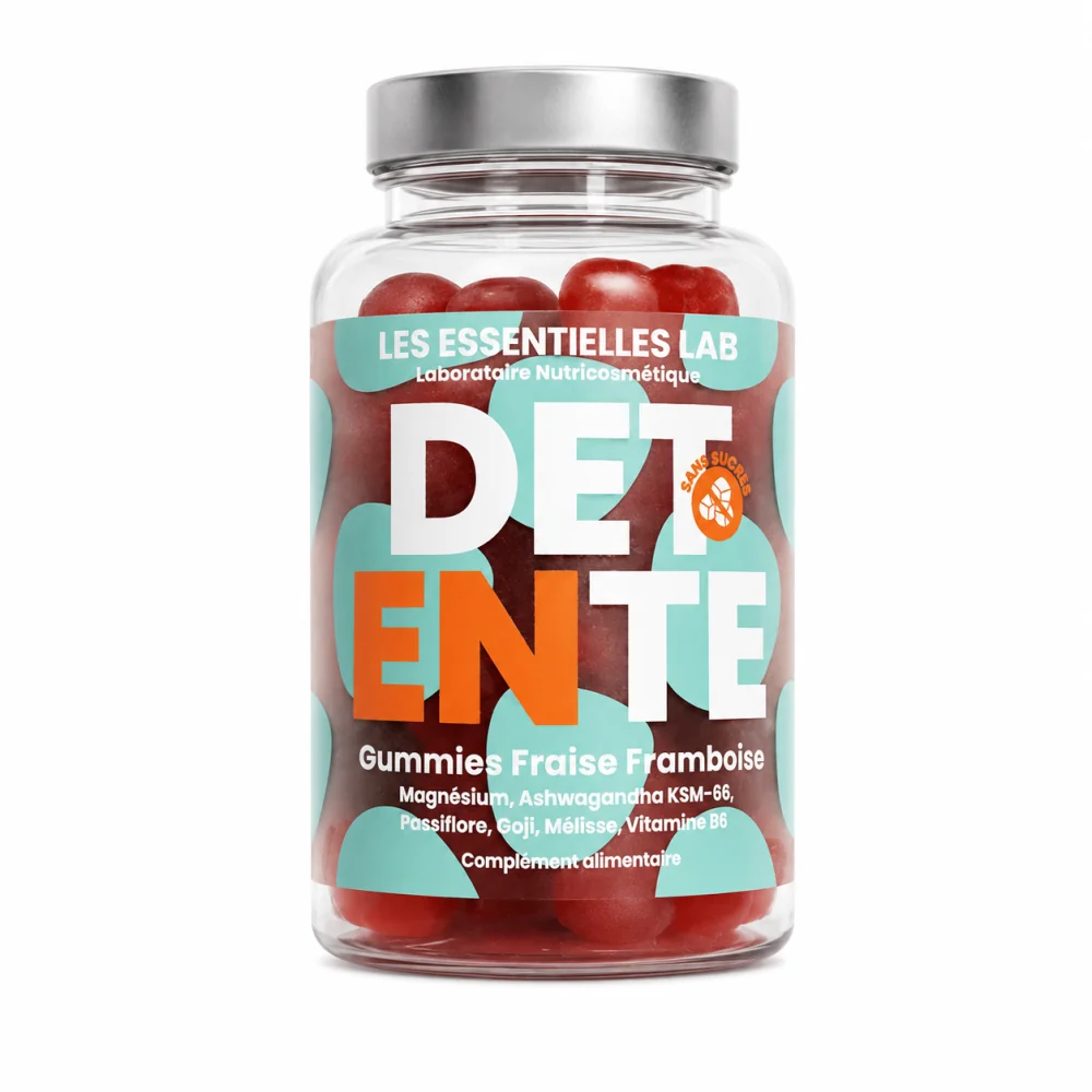 LES ESSENTIELLES LAB Gummies Détente Fraise & Framboise 60 Gummies 1