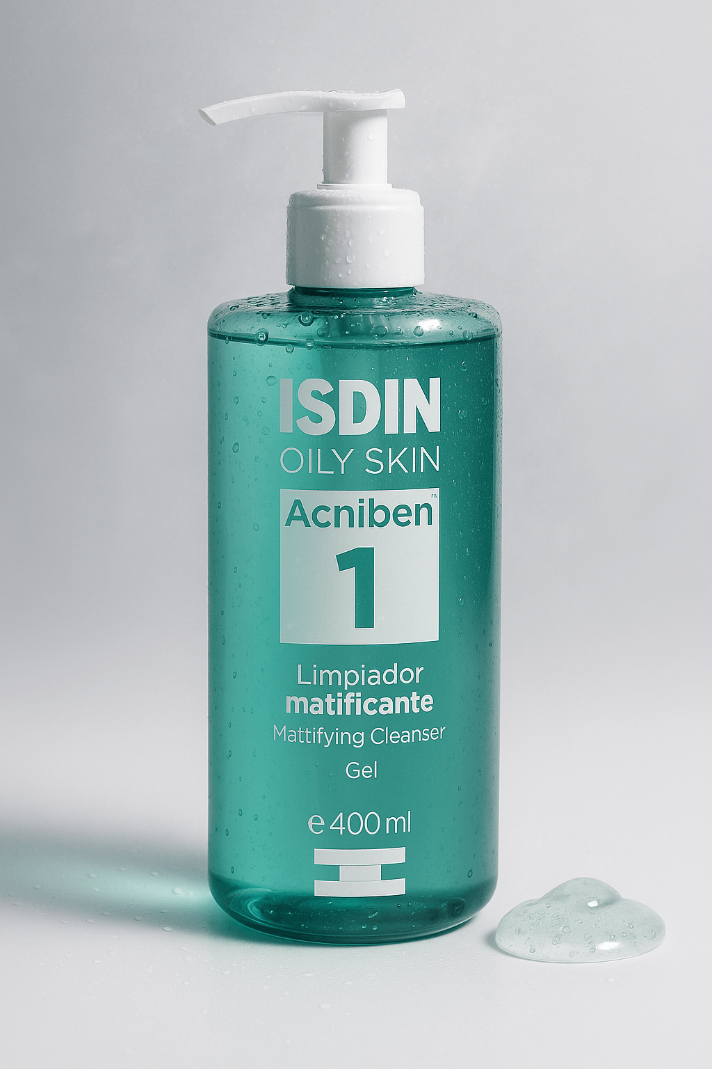 ISDIN Acniben Gel Nettoyant Matifiant 400ml - Peaux Grasses Acnéiques Tunisie - La Grande Para