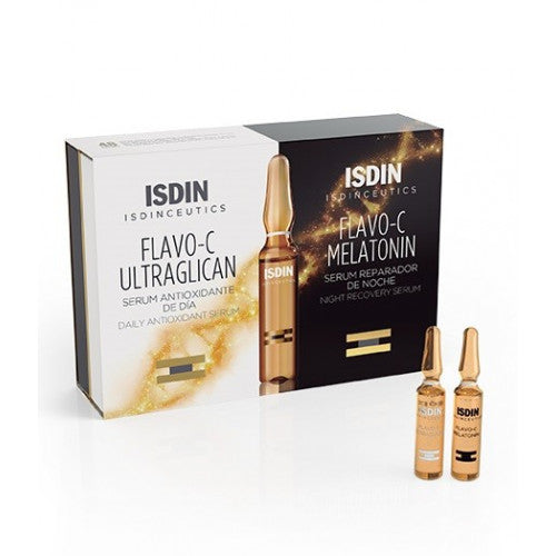 ISDINCEUTICS FLAVO-C DAY & NIGHT - 2x10 ampoules de 2ml